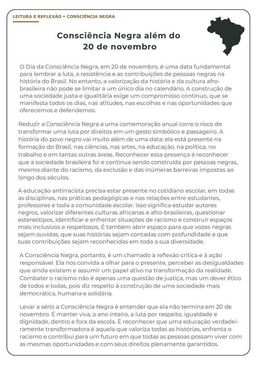 textos sobre consciencia negra do ensino médio material pedagógico página 10